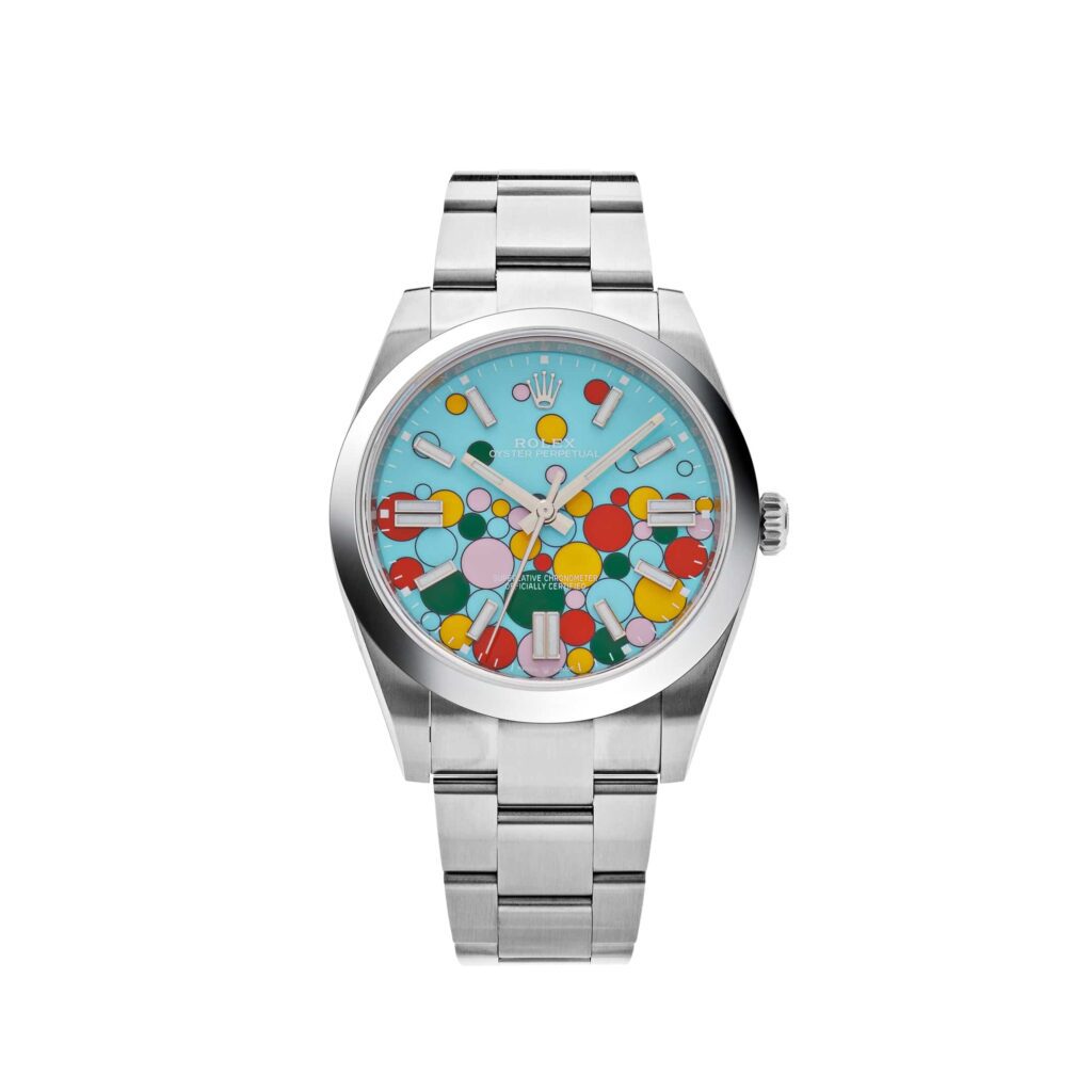 Rolex Oyster Perpetual 41 124300 Stainless Steel ‘Celebration Motif’ Dial