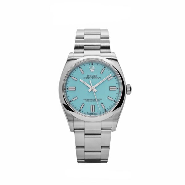 Rolex Oyster Perpetual 36 126000 Stainless Steel Turquoise Dial