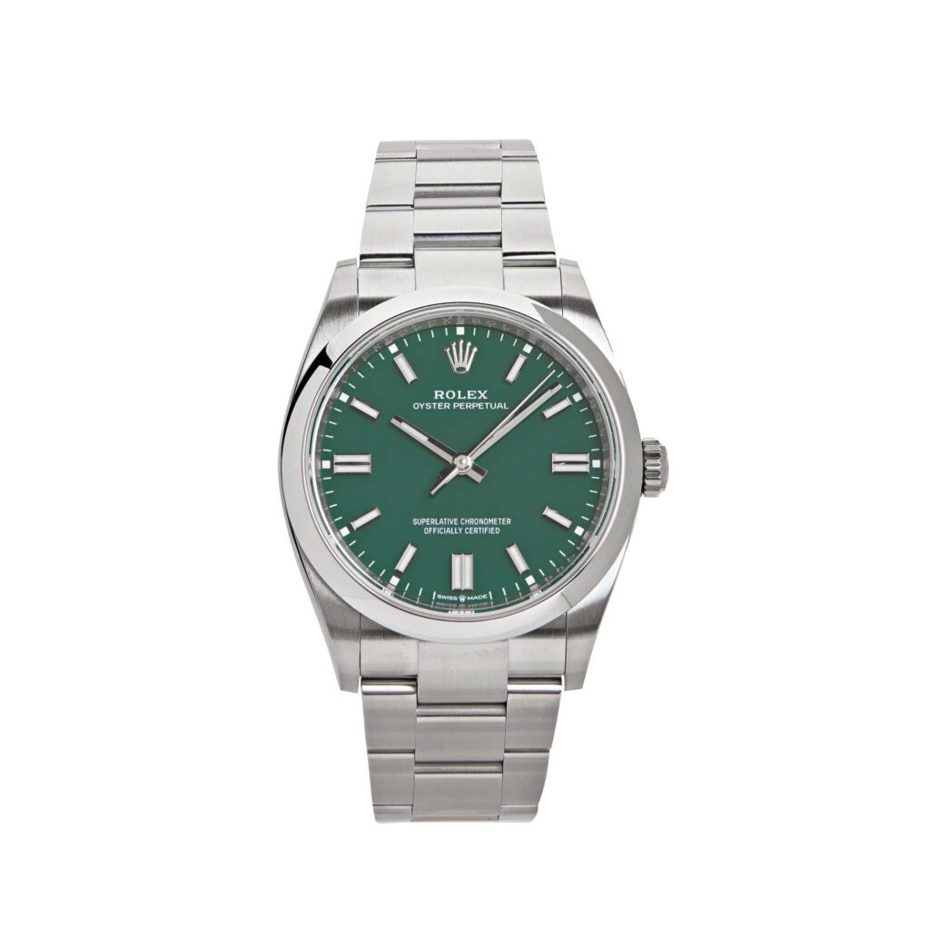 Rolex Oyster Perpetual 36 126000 Stainless Steel Green Dial
