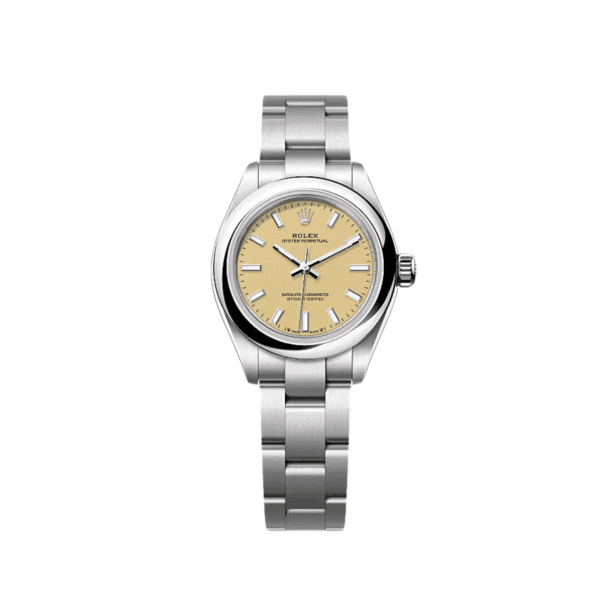 Rolex Oyster Perpetual 28 276200 'Ladies' Stainless Steel Beige Dial