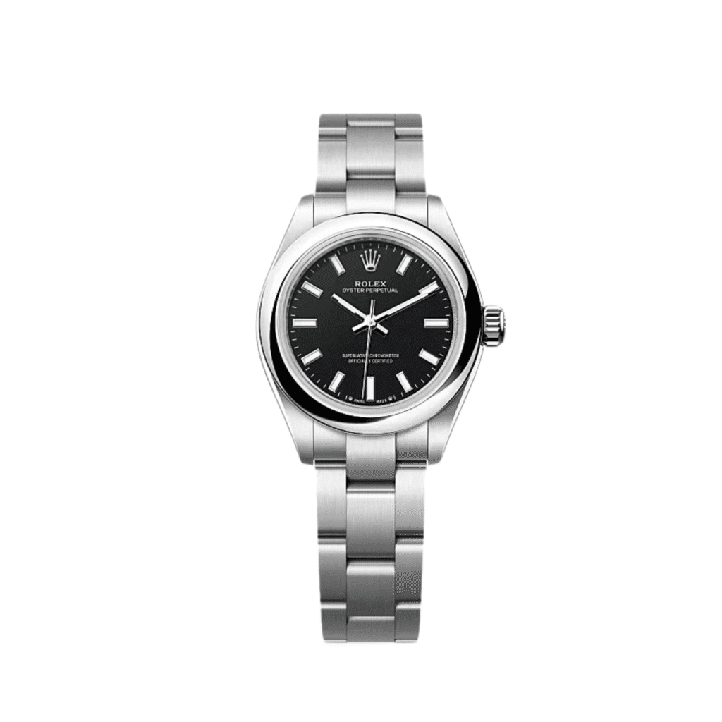 Rolex Oyster Perpetual 28 276200 ‘Ladies’ Stainless Steel Black Dial