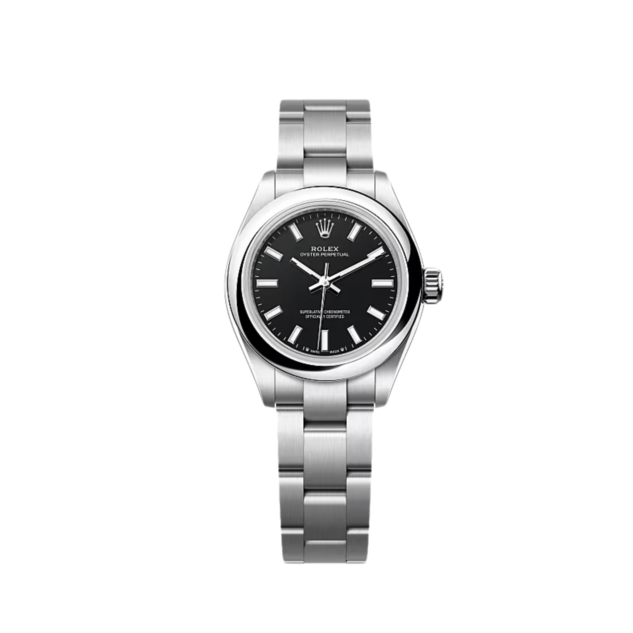 Rolex Oyster Perpetual 28 276200 'Ladies' Stainless Steel Black Dial