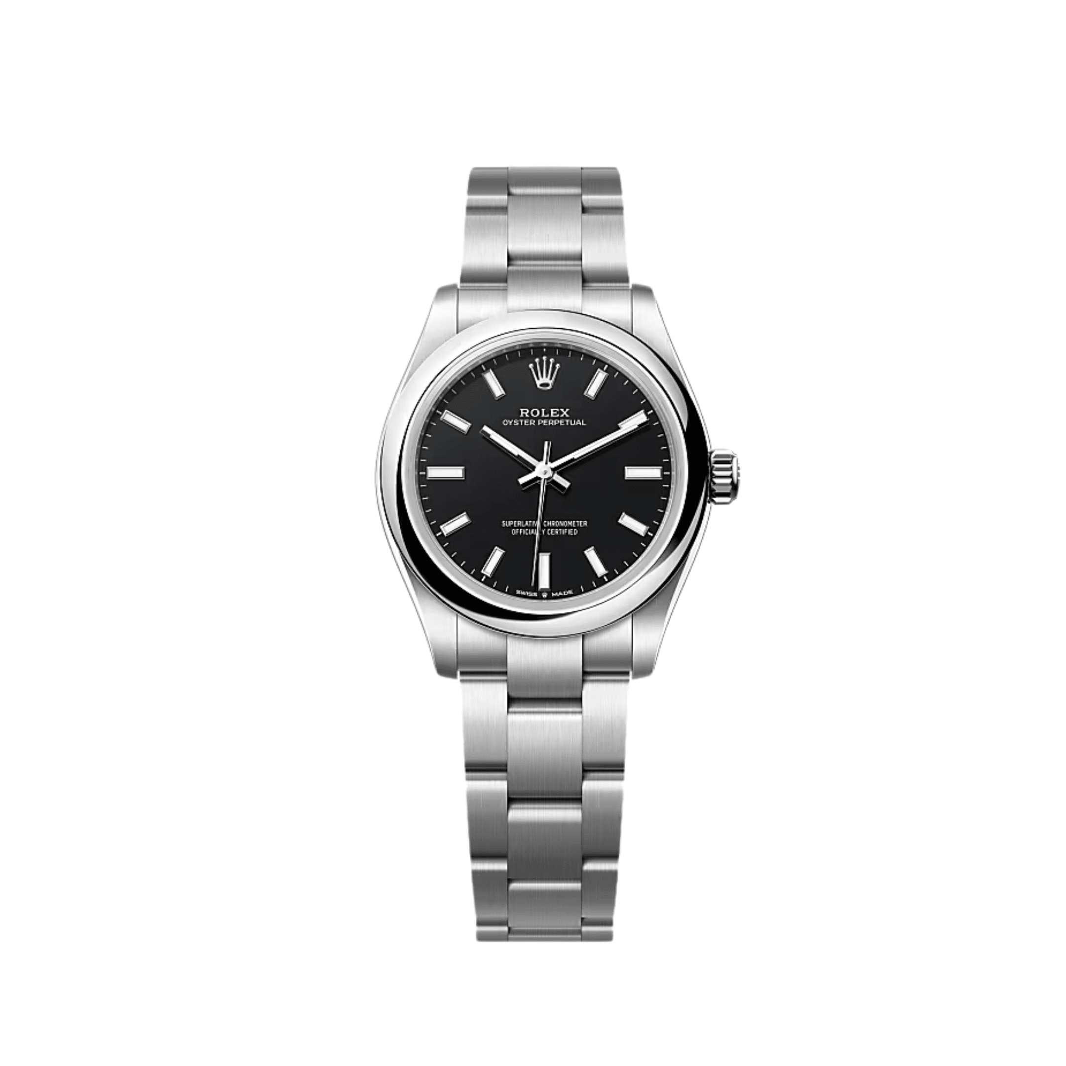 Rolex Oyster Perpetual 31 277200 'Ladies' Stainless Steel Black Dial
