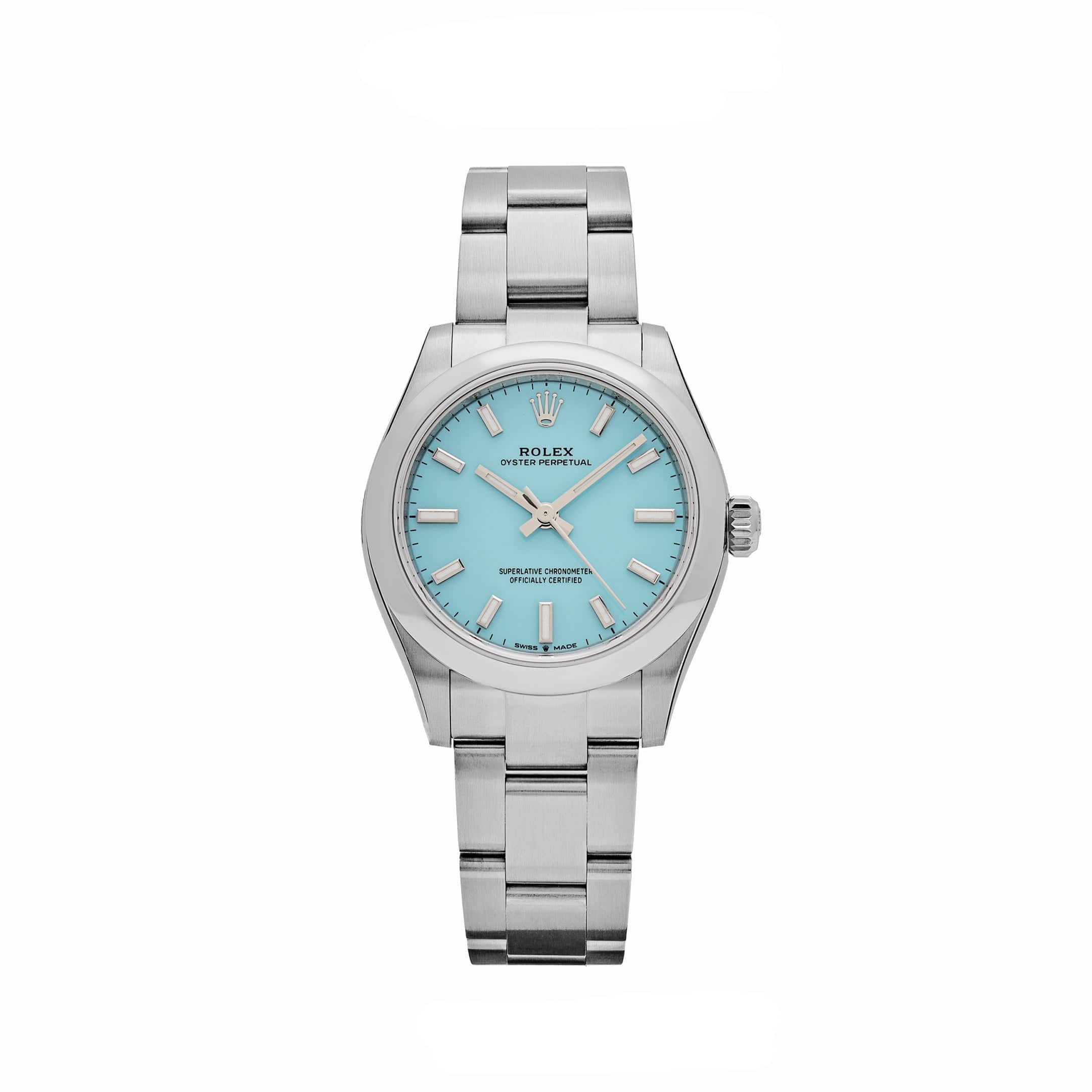 Rolex Oyster Perpetual 31 277200 'Ladies' Stainless Steel Turquoise Dial