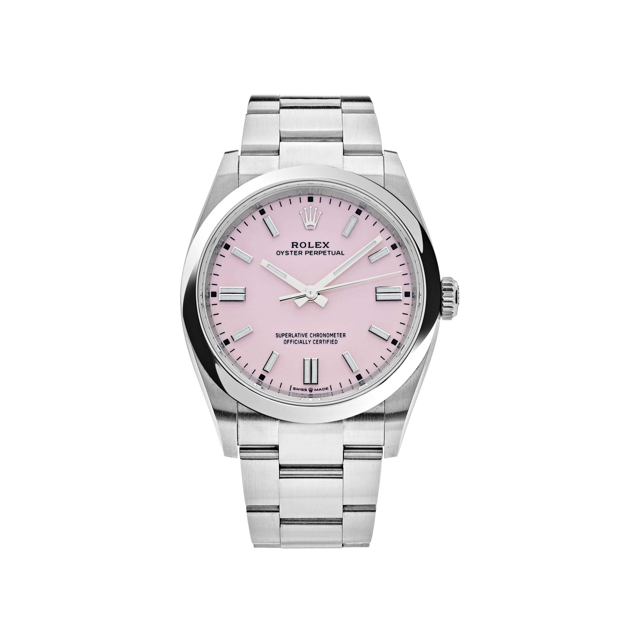 Rolex Oyster Perpetual 36 126000 Stainless Steel Candy Pink Dial