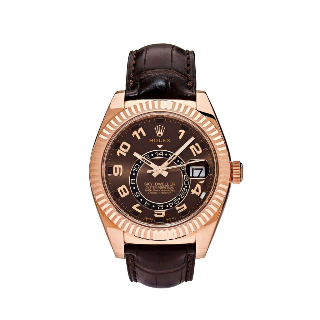 Rolex Sky-Dweller 326135 Rose Gold Chocolate Dial