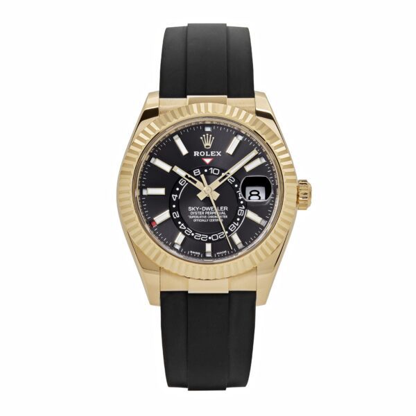 Rolex Sky-Dweller 336238 Yellow Gold Bright Black Dial