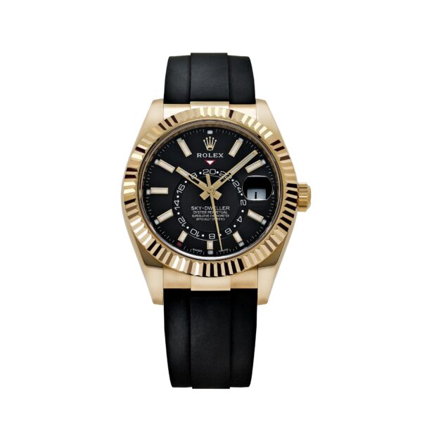 Rolex Sky-Dweller 326238 Yellow Gold Bright Black Dial
