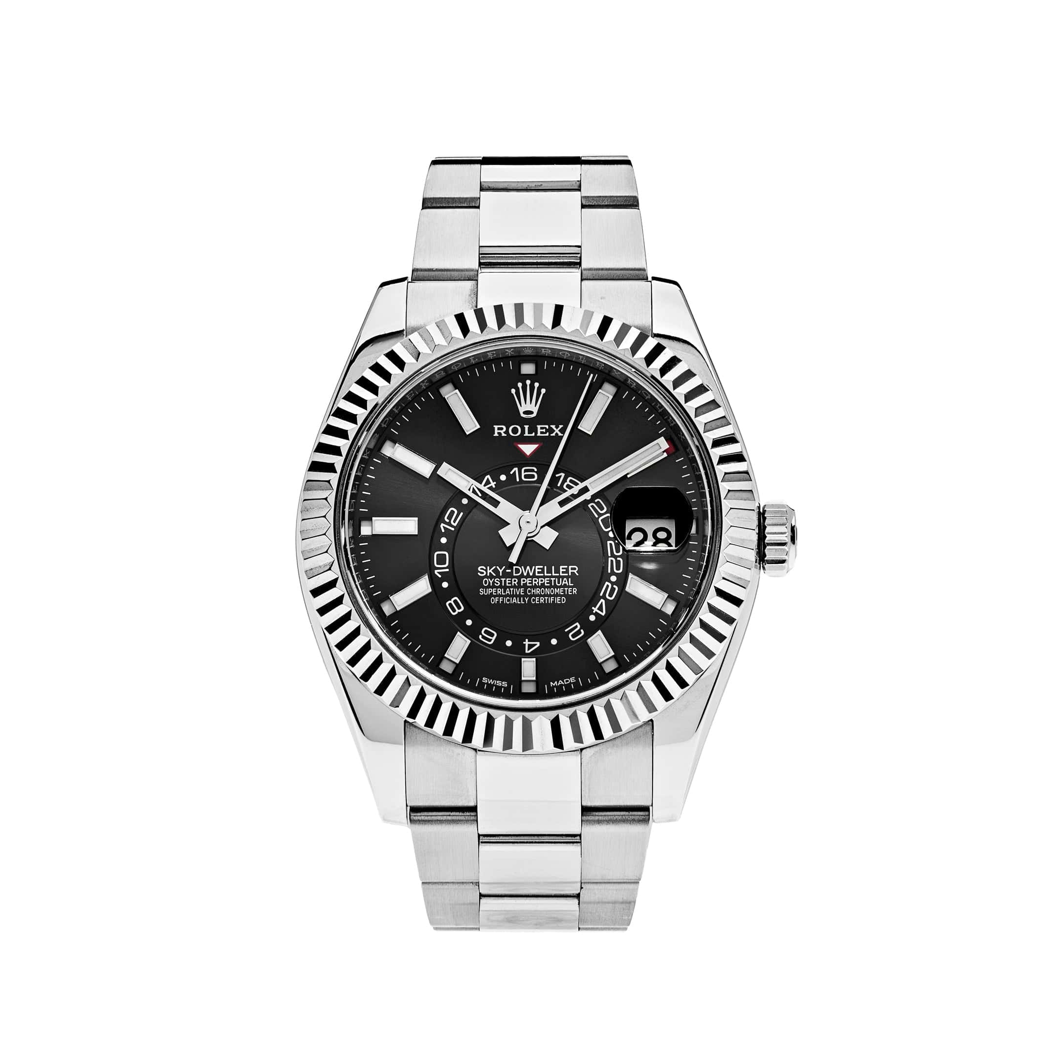 Rolex Sky-Dweller 326934 Stainless Steel Black Dial Oyster