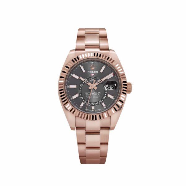 Rolex Sky-Dweller 326935 Rose Gold Rhodium Slate Grey Dial