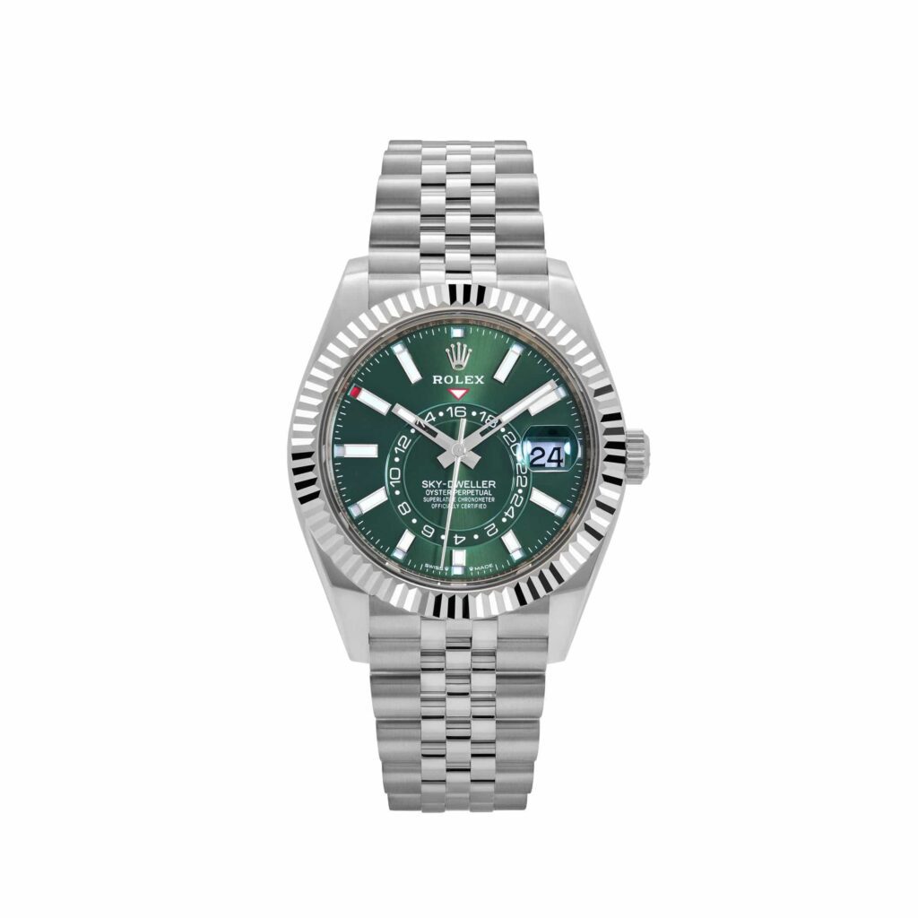 Rolex Sky-Dweller 336934 Stainless Steel Green Dial Jubilee