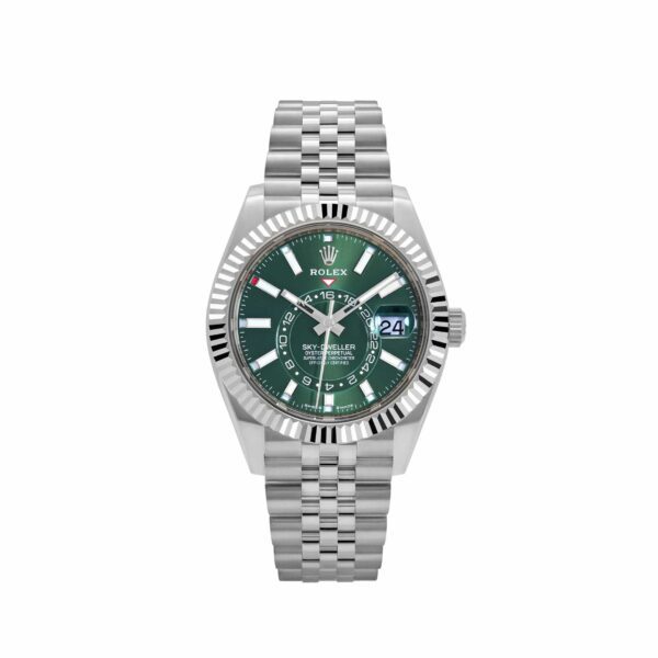 Rolex Sky-Dweller 336934 Stainless Steel Green Dial Jubilee