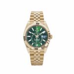 Rolex Sky-Dweller 336938 Yellow Gold Bright Green Dial Jubilee