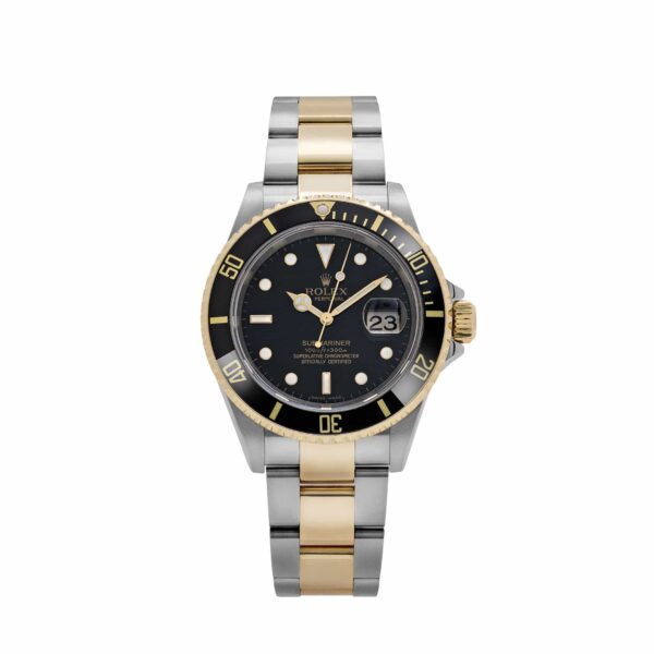 Rolex Submariner Date 16613N Stainless Steel Yellow Gold Black Dial