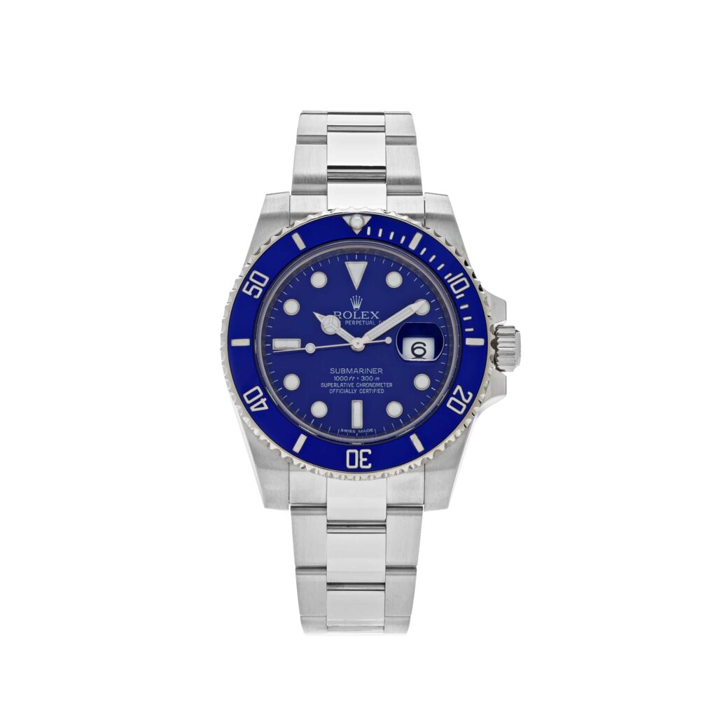 Rolex Submariner Date 116619LB ‘Smurf’ White Gold Blue Dial Blue Bezel