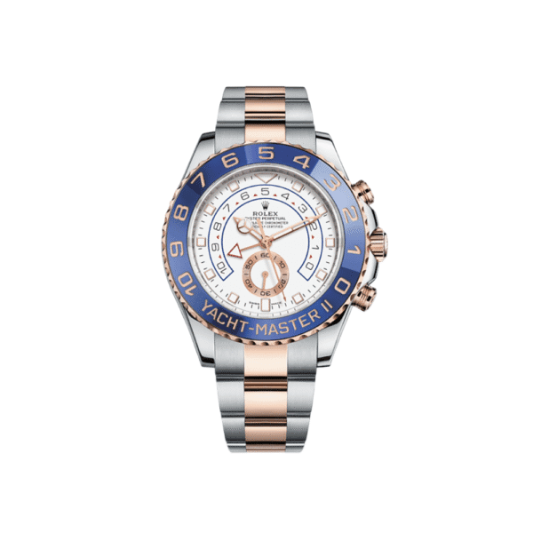 Rolex Yacht-Master II 116681 Stainless Steel Rose Gold White Dial