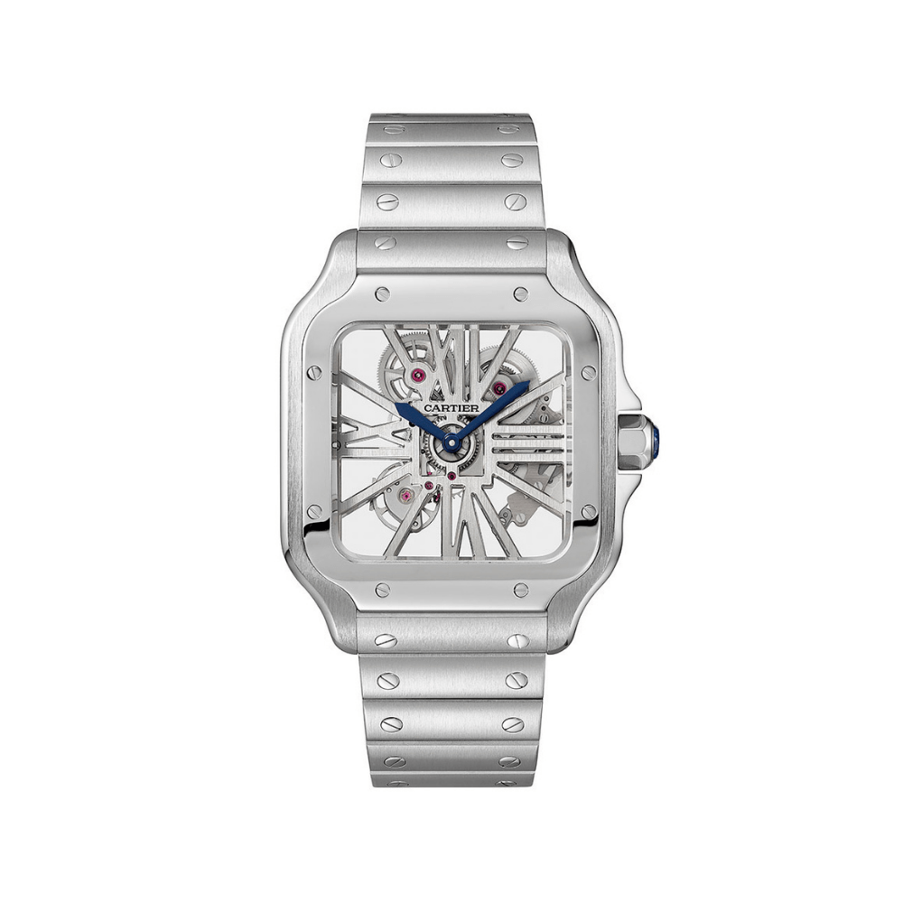 Cartier Santos Skeleton WHSA0015 Stainless Steel