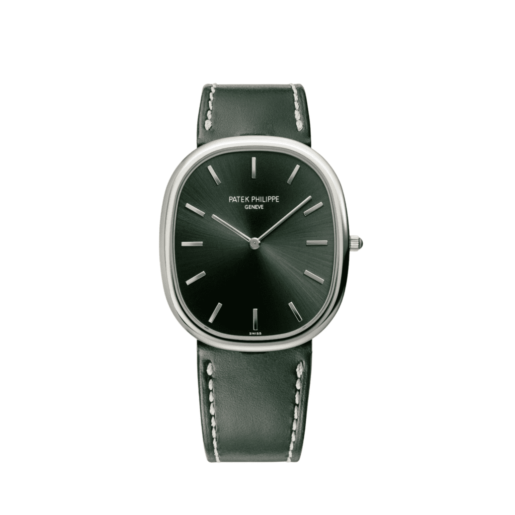 Patek Philippe Golden Ellipse 5738G-001 White Gold Olive Green Dial (2026)