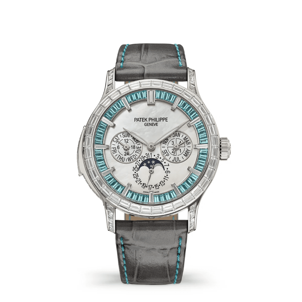 Patek Philippe – 5374/400P-001 Minute Repeater Perpetual Calendar Haute Joaillerie 5374 Platinum / Paraíba Tourmalin