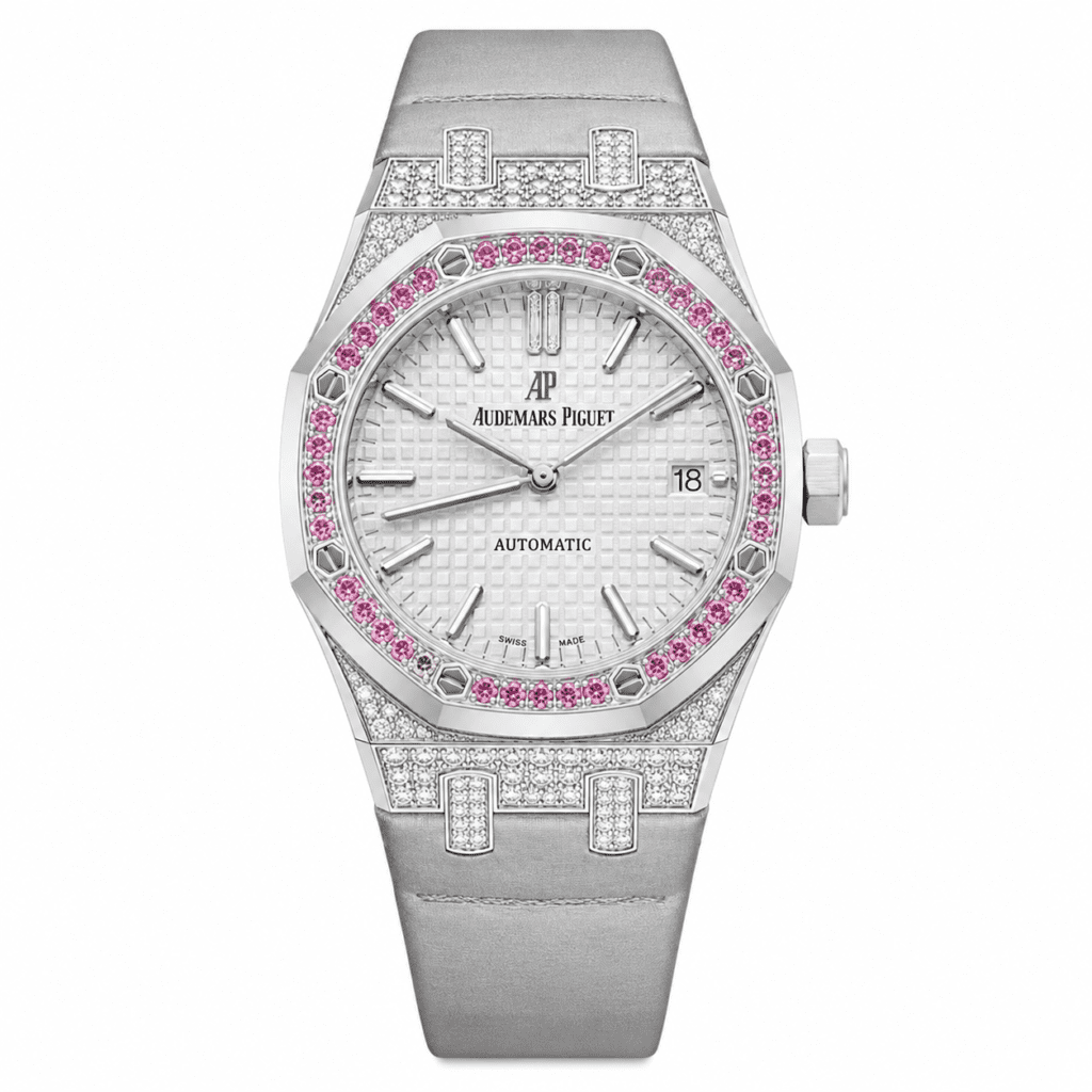 Audemars Piguet Royal Oak Selfwinding 15452BC White Gold Pink Diamond