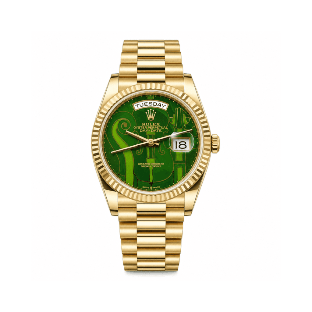 Rolex Day-Date 36 128238 Vienna Philharmonic Violin Dial Yellow Gold
