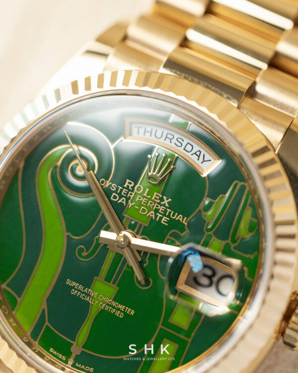 Rolex Day-Date 36 128238 Vienna Philharmonic Violin Dial Yellow Gold