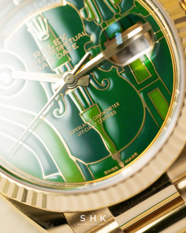 Rolex Day-Date 36 128238 Vienna Philharmonic Violin Dial Yellow Gold