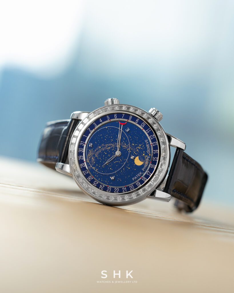 Patek Philippe Celestial Joaillerie 6104P-010 Platinum Blue Dial Diamond Bezel (2025)