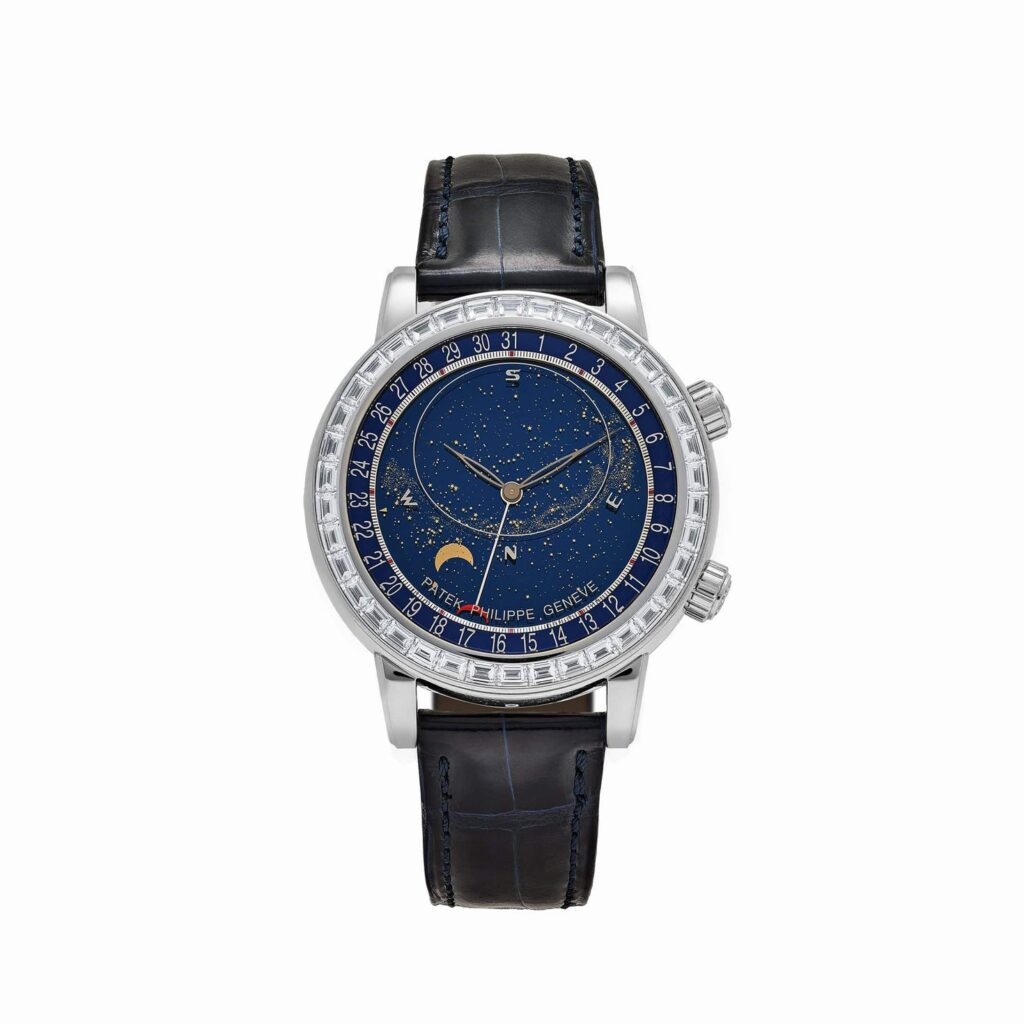 Patek Philippe Celestial Joaillerie 6104P-010 Platinum Blue Dial Diamond Bezel (2025)