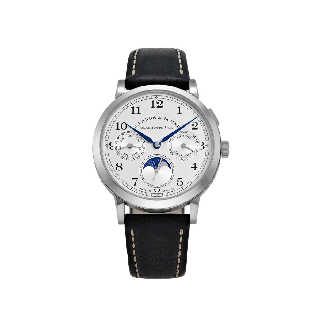 A. Lange & Söhne 1815 238.026E Annual Calendar Moon Phase White Gold Silver Dial