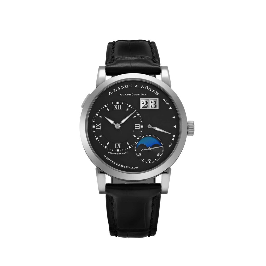A. Lange & Söhne 192.029 Lange 1 Moon Phase White Gold Black Dial (2020)