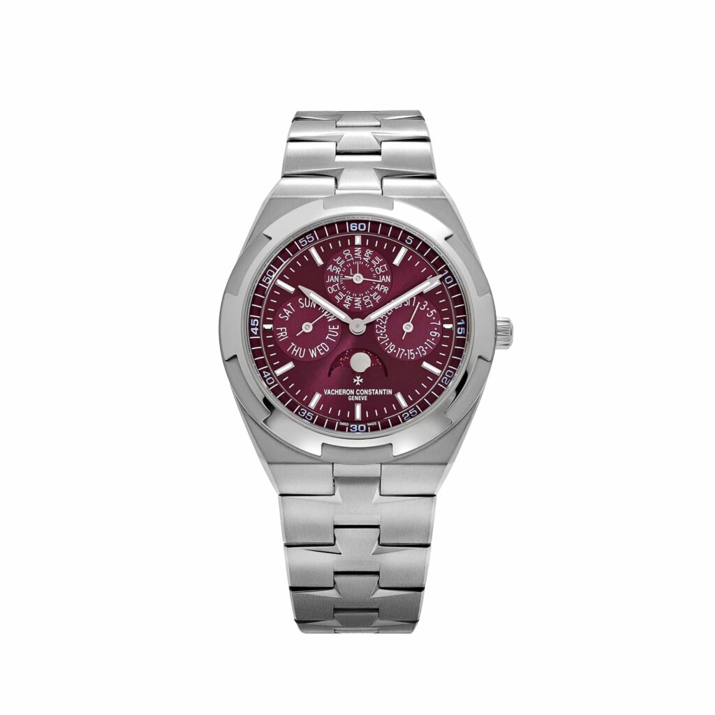 Vacheron Constantin Overseas 4300V/220G-H151 Perpetual Calendar Ultra-Thin White Gold Burgundy Dial