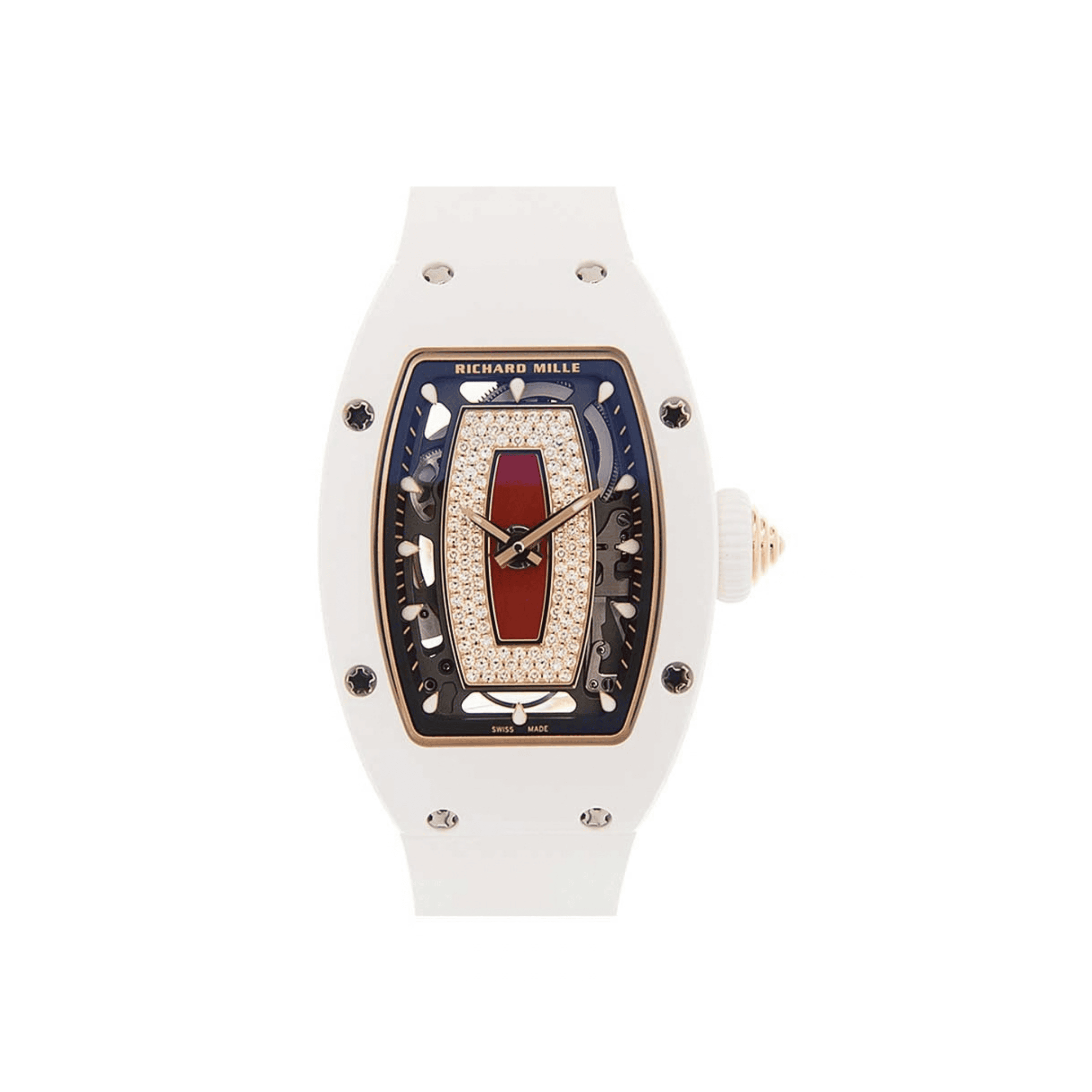 Richard Mille RM 07-01 ATZ White Ceramic Red Lips Ladies Watch (2022)