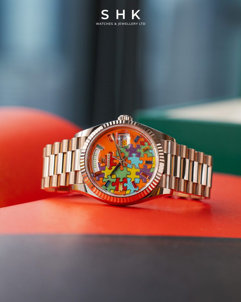 Rolex Day-Date 36 128235 Emoji Puzzle Rose Gold (2025)