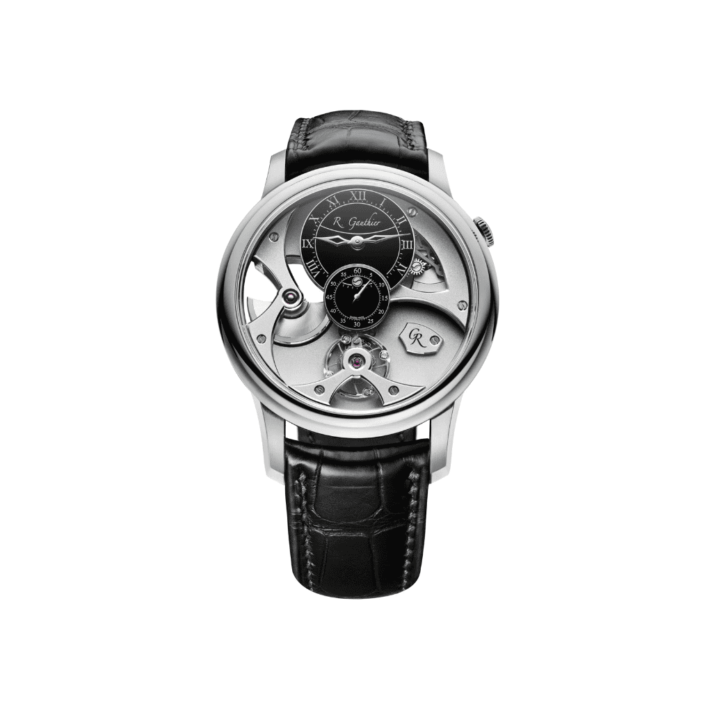 Romain Gauthier Insight Micro-Rotor MON00310 platinum black enamel dial 39.5mm limited edition
