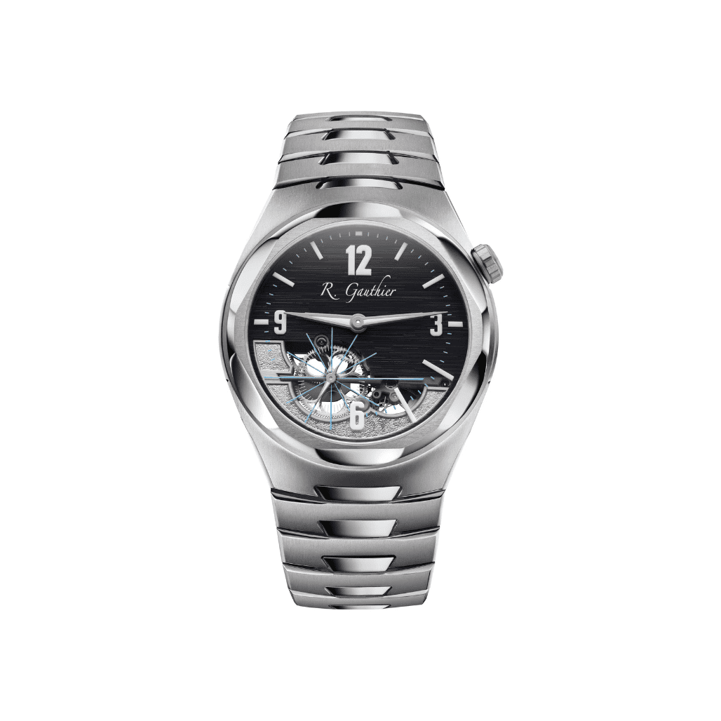 Romain Gauthier C by Romain Gauthier Titanium Edition Bracelet MON00584 openwork sapphire dial 41mm titanium watch